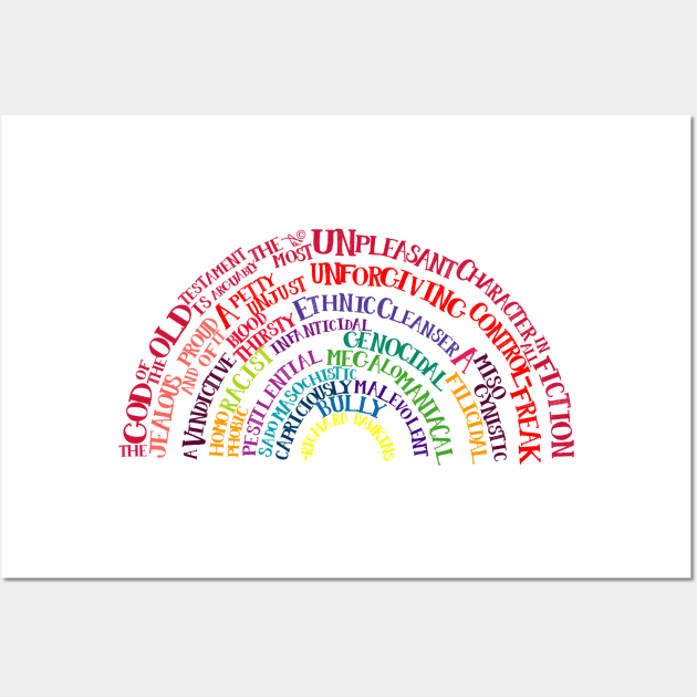 Richard Dawkins quote-rainbow by Tai's Tees Wall Art by TaizTeez